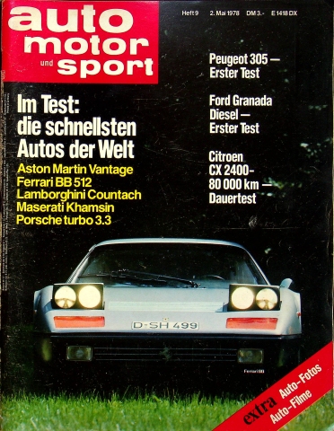 Deckblatt Auto Motor und Sport (09/1978)